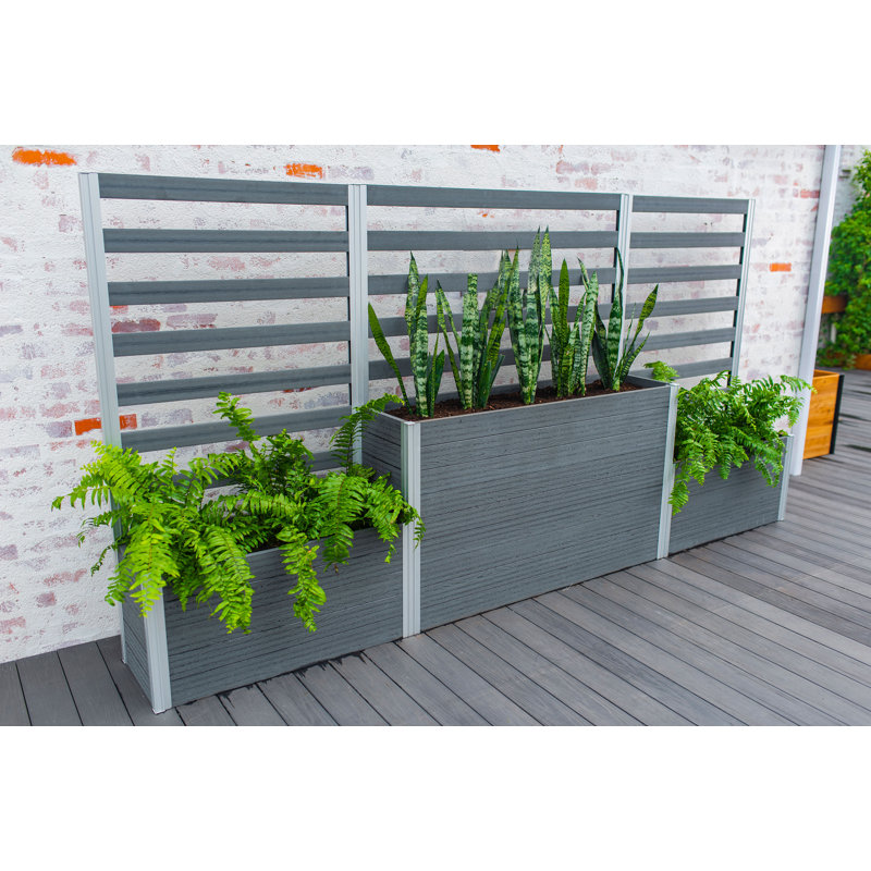 Vita Urbana Composite Planter box with Trellis & Reviews | Wayfair